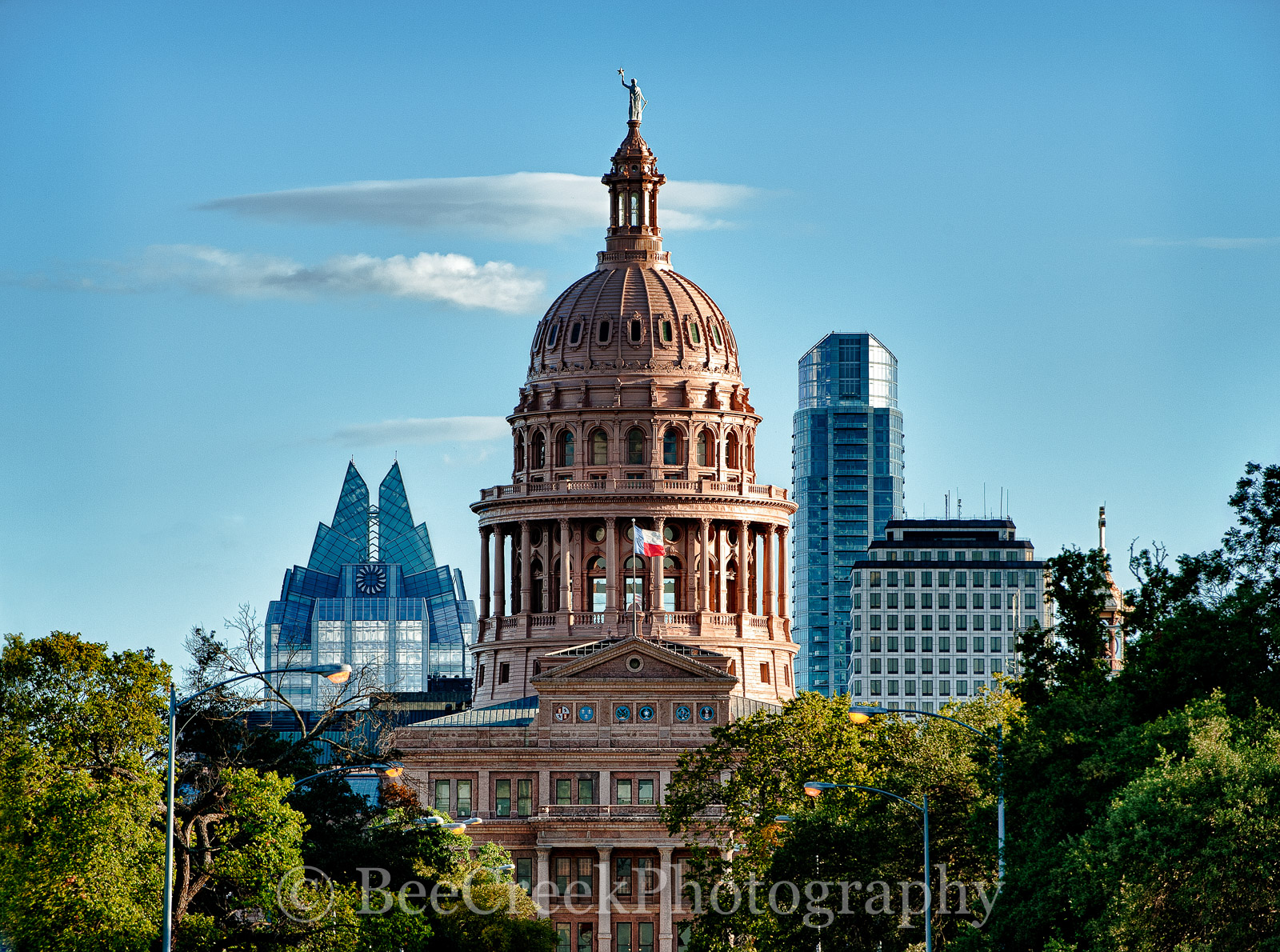 Texas Capitol with Austin Skyline