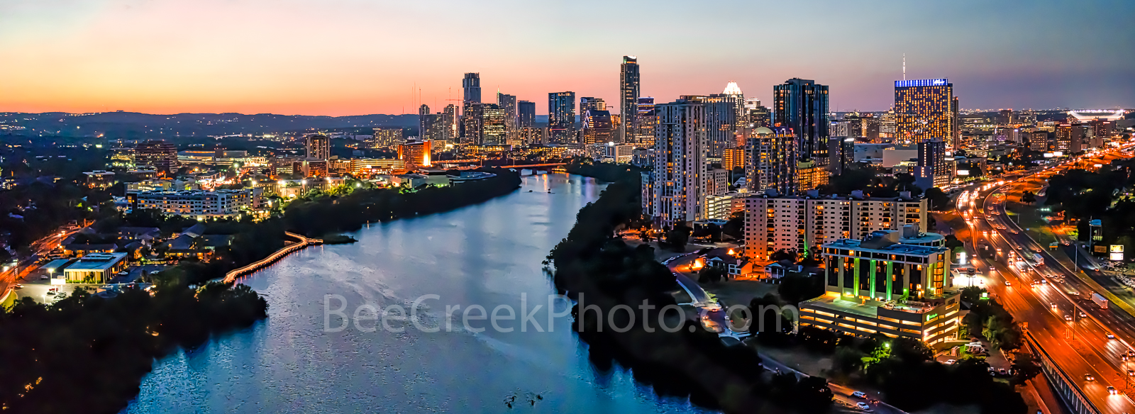 Austin skyline, Austin, skyline, Austin Downtown, dusk, Night, downtown, lady bird lake, city of austin, image of texas, pics of texas, austin tx, texas,