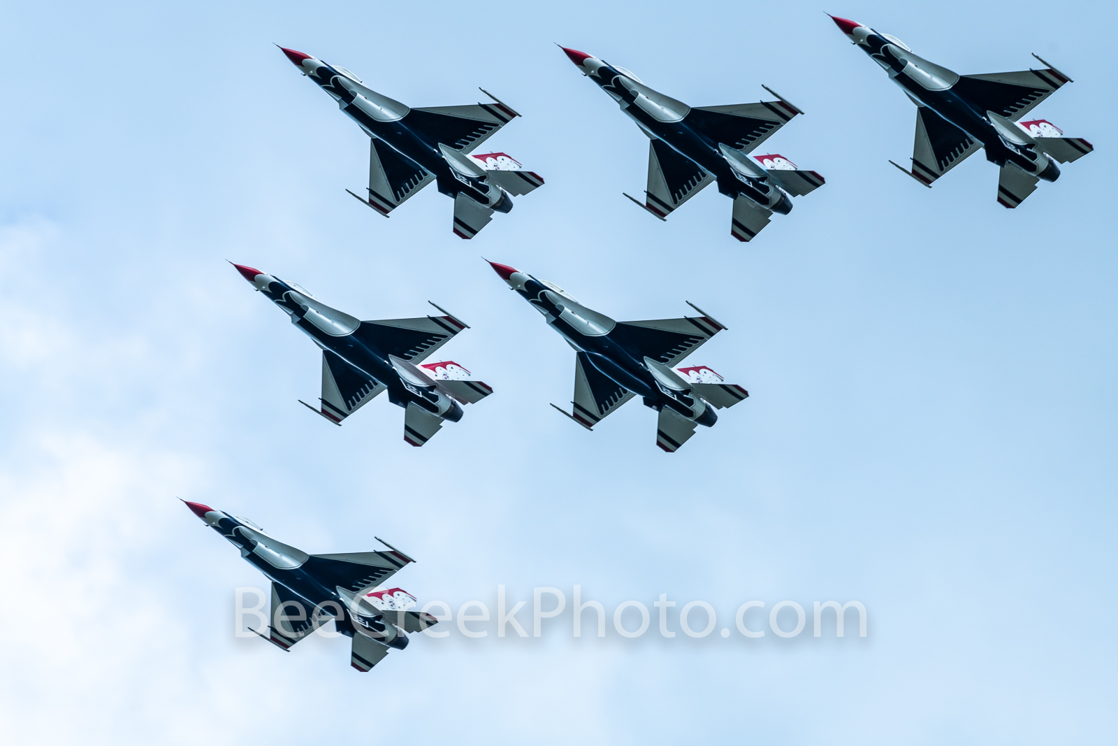 Thunderbirds Salute 3 - We capture the Thunderbirds as they flew over our house on their way back toward Austin. The tribute...