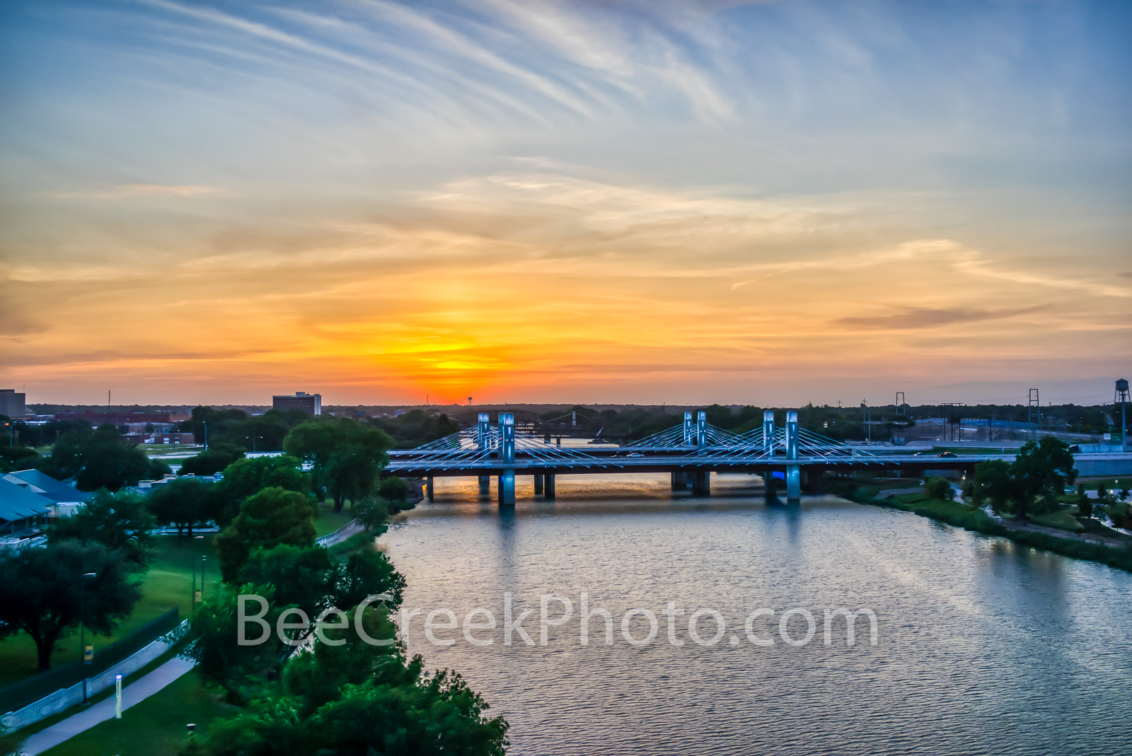 Sunrise over the Brazos River